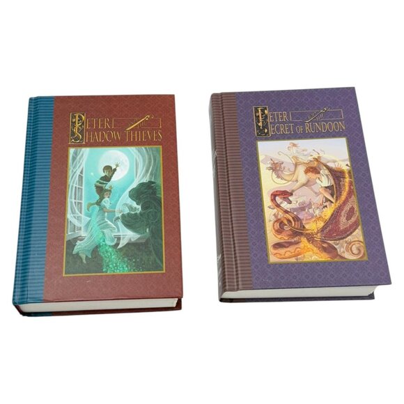 Peter Pan Dave Barry Ridley Lot 2 Rundoon Shadow Thieves Book HC DJ First Ed - Picture 6 of 10